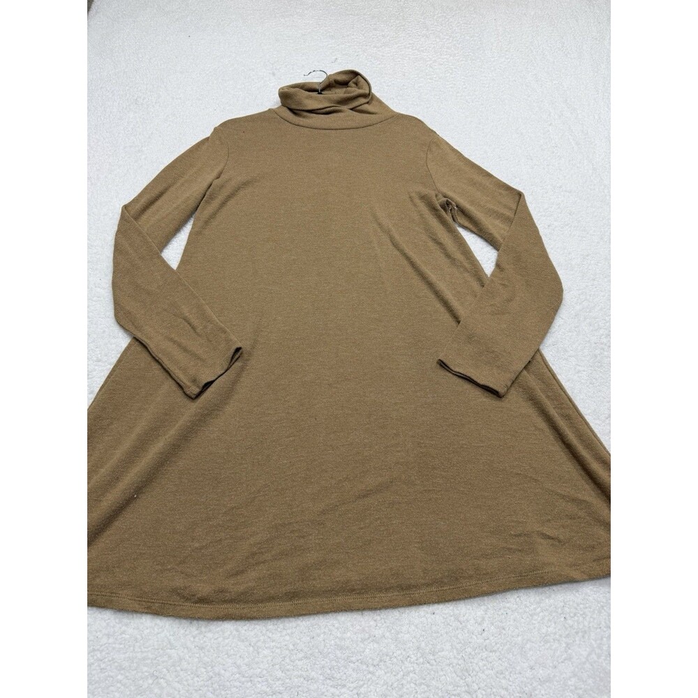 Old Navy Mini Sweater Dress High Neck Brown Women Stretchy Preppy Large